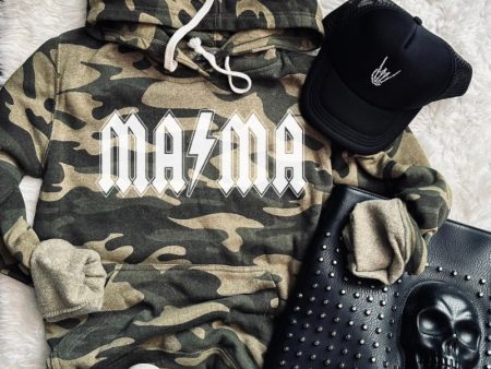 vintage camo mama hoodie (wholesale) Hot on Sale