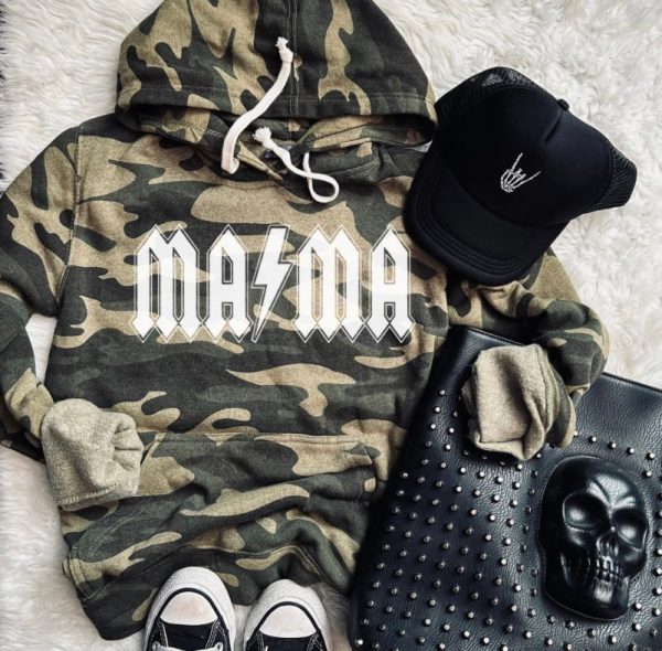 vintage camo mama hoodie (wholesale) Hot on Sale