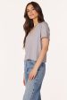 SPLIT NECK RAGLAN BOXY TEE Online Sale