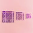 Feral Notions - Iridescent Quilting Rulers - Mini Squares Set (1.5 , 2.5 , 3.5 ) Cheap