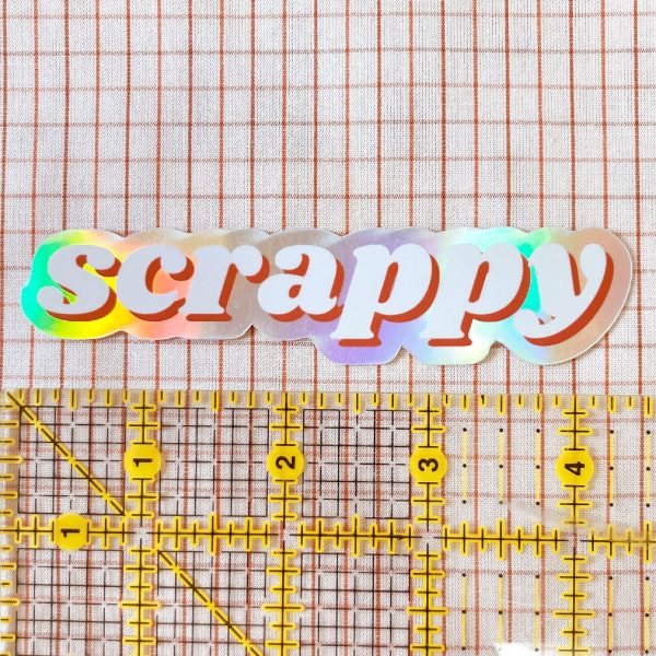 Scrappy Holographic Sticker on Sale