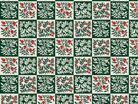 Yuletide Floral in Evergreen For Sale