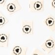 Woven Sew-In Labels - Washable Heart Organic Cotton (pack of 8) on Sale