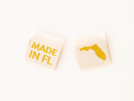 Woven Sew-In Labels - Made in My State - Florida (pack of 8) Online Sale