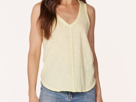 V-NECK FRONT SEAMED TANK Online