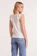 FLUTTER SLEEVE RAGLAN V-NECK TEE Online Hot Sale