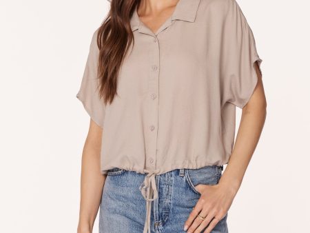 TIE HEM BLOUSE Online Sale