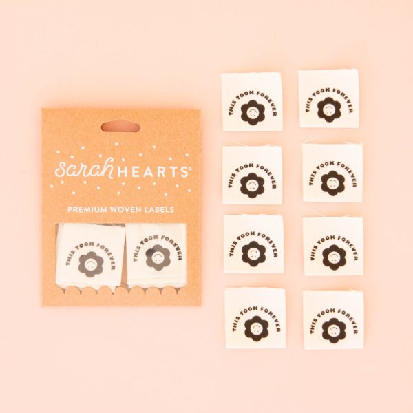 Woven Sew-In Labels - This Took Forever Organic Cotton (pack of 8) Supply