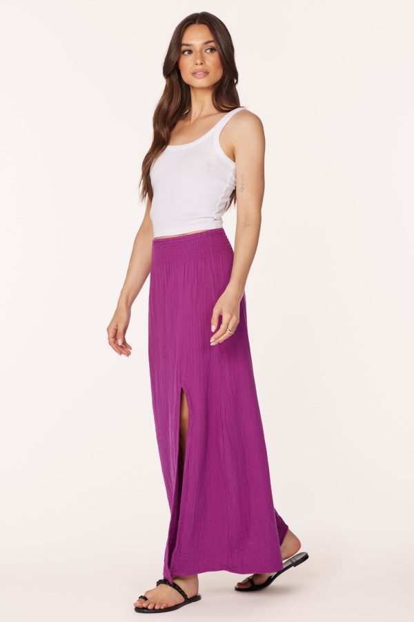 MAXI SKIRT WITH FRONT SLIT Online Hot Sale