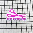 No Touchy! Sewing Scissors Sticker Discount