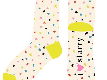 Ruby Star Society - I Love Starry Socks in Multi Hot on Sale