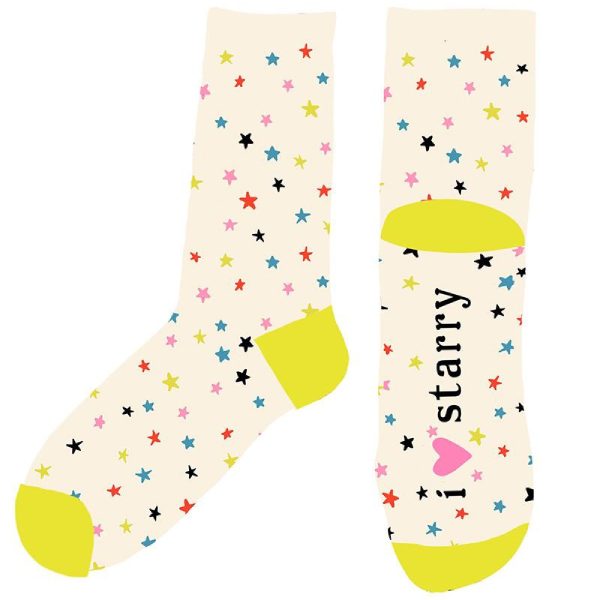 Ruby Star Society - I Love Starry Socks in Multi Hot on Sale