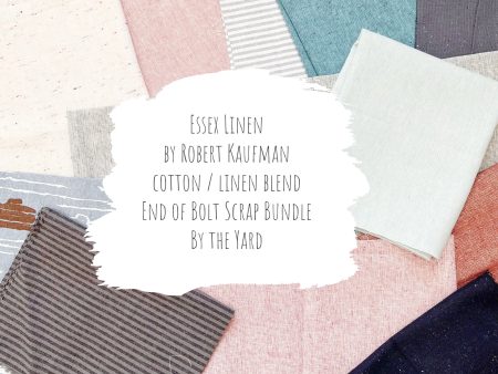 Essex (Cotton   Linen) - End of Bolt Scrap Bundle (By the Yard) Cheap