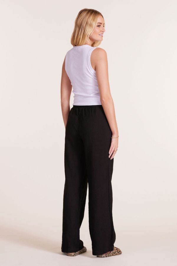 WIDE LEG TIE WAIST PANT Online Hot Sale