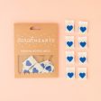 Woven Sew-In Labels - Blue Heart (pack of 8) Discount