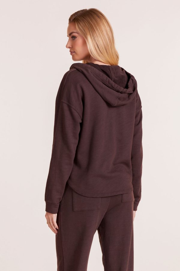 SPLIT NECK HOODIE Discount