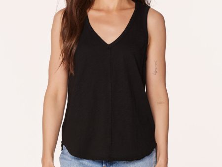 V-NECK FRONT SEAMED TANK Cheap