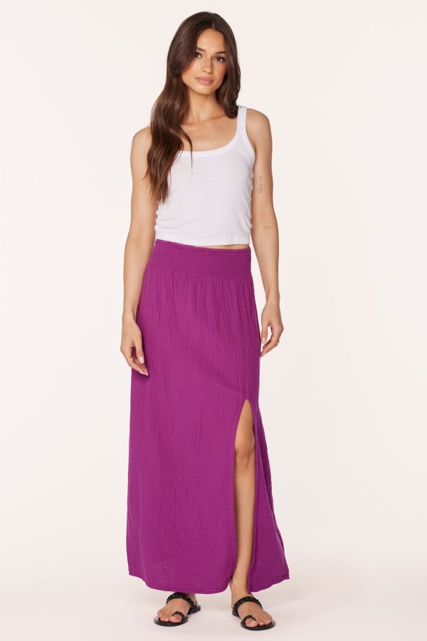 MAXI SKIRT WITH FRONT SLIT Online Hot Sale