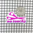 No Touchy! Sewing Scissors Sticker Discount