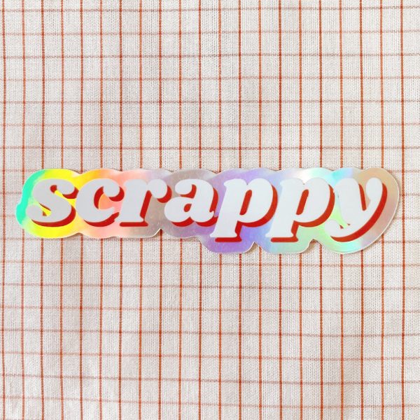 Scrappy Holographic Sticker on Sale