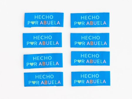 Woven Labels - Hecho Por Abuela (pack of 8) Supply