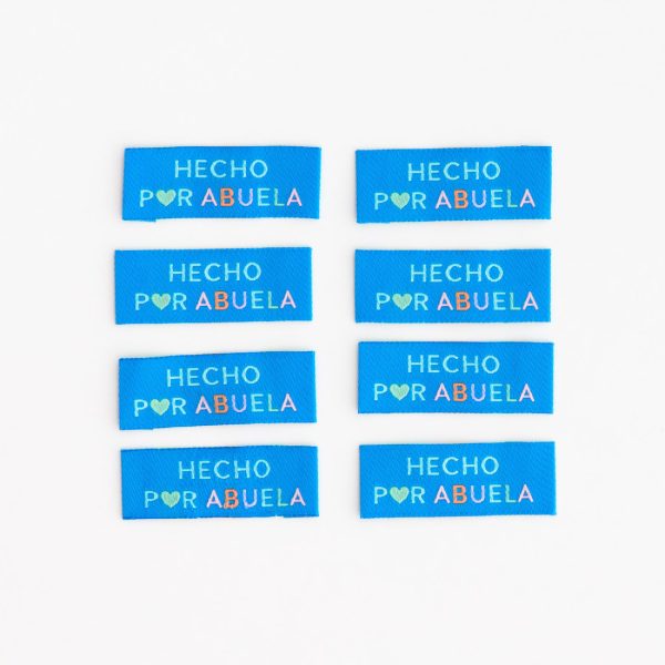 Woven Labels - Hecho Por Abuela (pack of 8) Supply