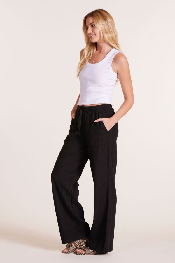 WIDE LEG TIE WAIST PANT Online Hot Sale