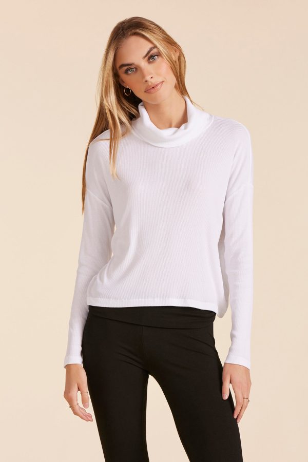 MOCK NECK BOXY TEE Discount