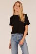 RAW EDGE CROPPED TEE Online Hot Sale