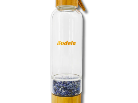 Blue Spot Jasper Glass Water Bottle Online Hot Sale