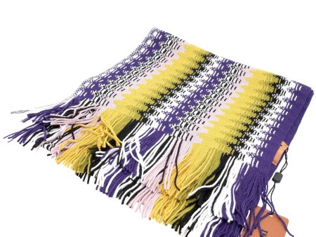 Missoni Scarf With Fringes, a Geometric Pattern, & Bright Colors Hot on Sale