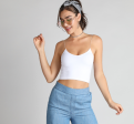 Skinny Strap Crop Discount