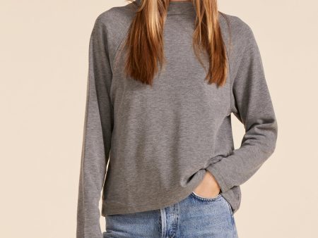 RAGLAN MOCK NECK TOP For Discount