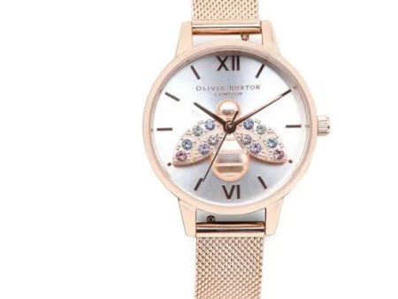 Olivia Burton Rainbow Bee Rose Gold Watch Online Hot Sale