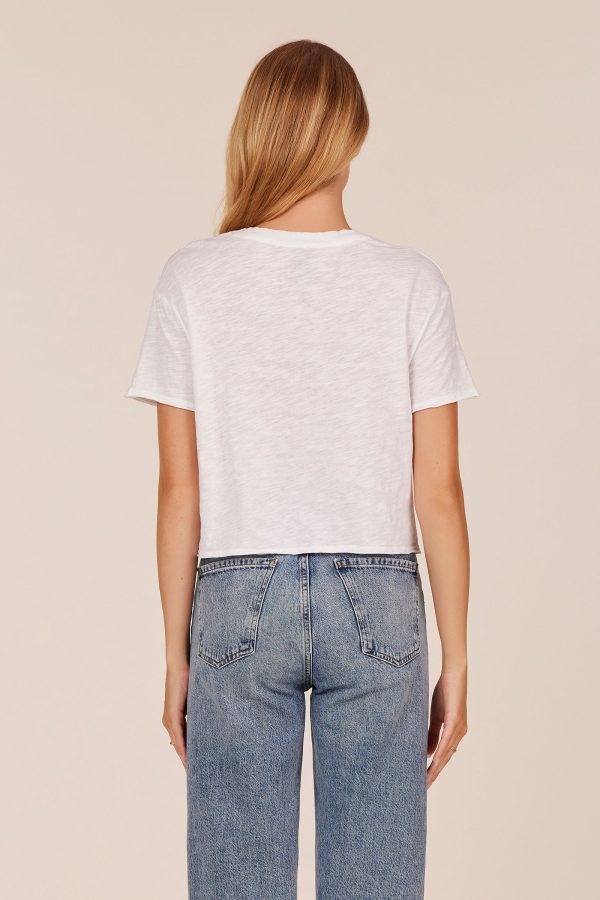 RAW EDGE CROPPED TEE Online Hot Sale