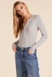 LONG SLEEVE FITTED HENLEY Fashion