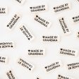 Woven Sew-In Labels - Made by Grandma Organic Cotton (pack of 8) Online now