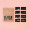 Woven Sew-In Labels - Love Pride Heart (pack of 8) Discount