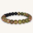 Unakite Essential Oil Bracelet Hot on Sale