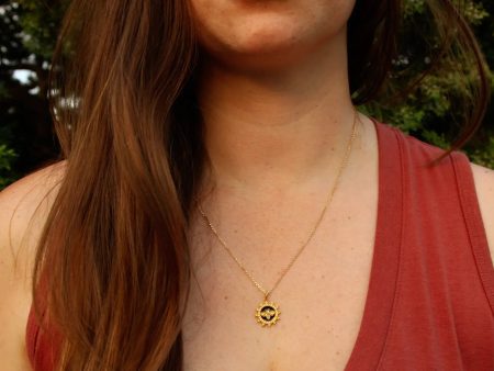 Be Courageous - Gold & Citrine Bee-Inspired Pendant & Necklace For Cheap