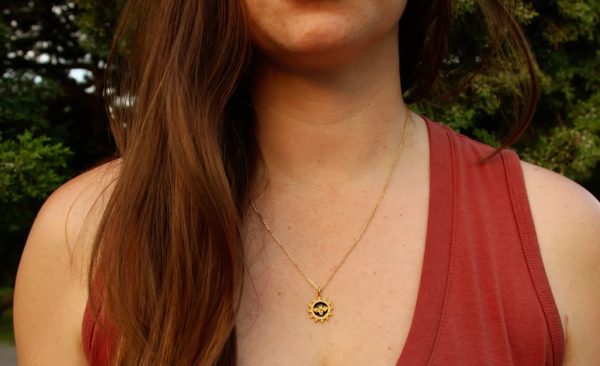 Be Courageous - Gold & Citrine Bee-Inspired Pendant & Necklace For Cheap