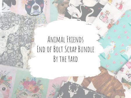 Animal Friends - Cotton End of Bolt Scrap Bundle (By the Yard) Online Hot Sale