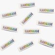 Woven Sew-In Labels - Handmade Rainbow (pack of 6) on Sale