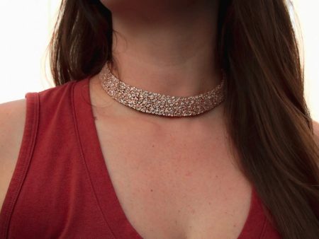 Multi-Shape Thick Rose Gold Choker Online Hot Sale