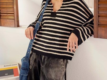 SF Stripe Longsleeve Sweater Cheap