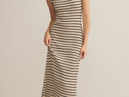 Gisele Stripe Midi Dress Cheap