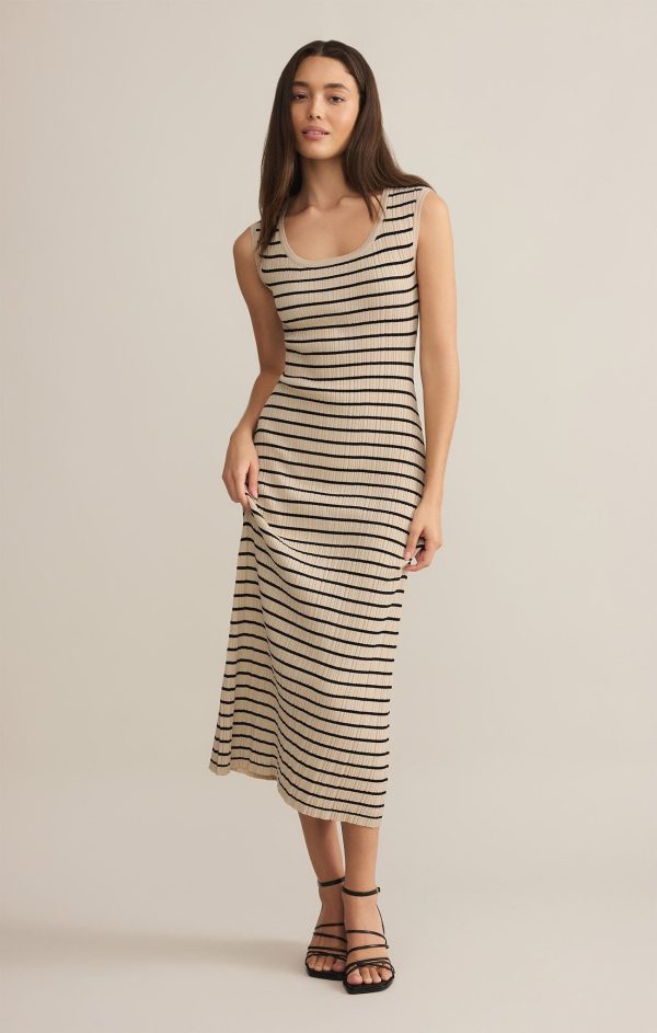 Gisele Stripe Midi Dress Cheap