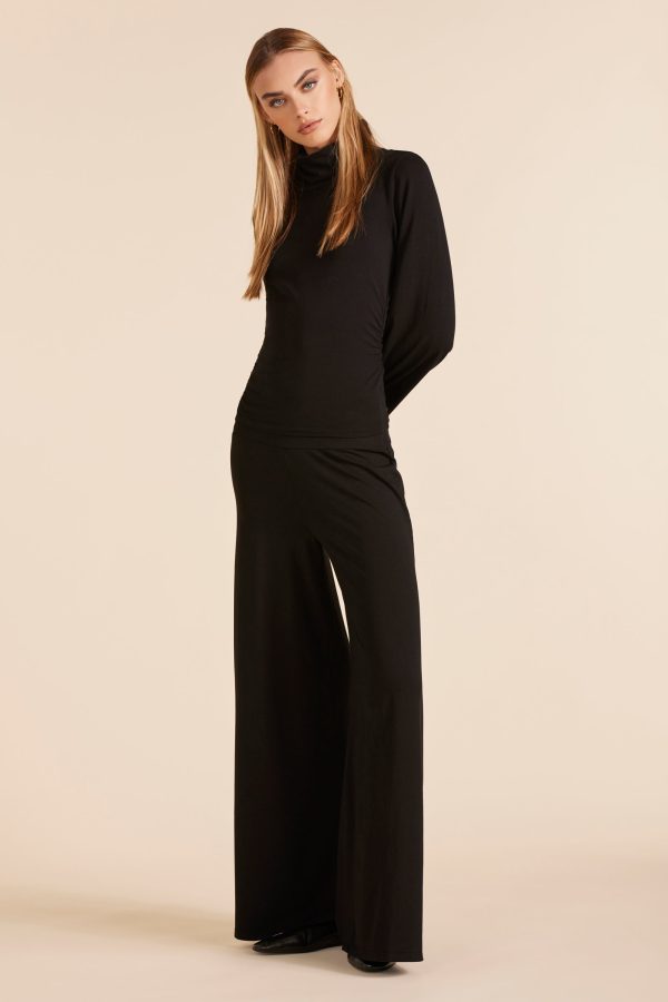 WIDE LEG DRAPED MODAL JERSEY PANT Online Hot Sale