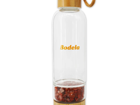 Red Agate Glass Water Bottle Discount