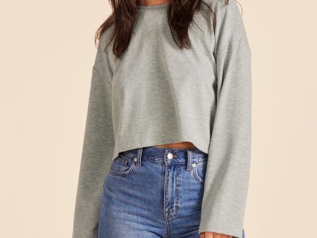 DROP SHOULDER PULLOVER TOP on Sale